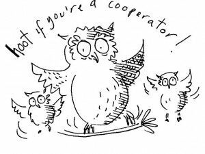 hoot if you're a cooperator